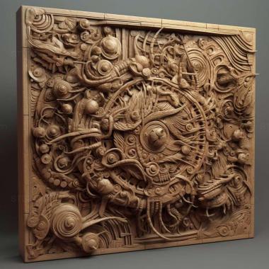 Patterns and decorations stl Cochylidia 2 3d model
